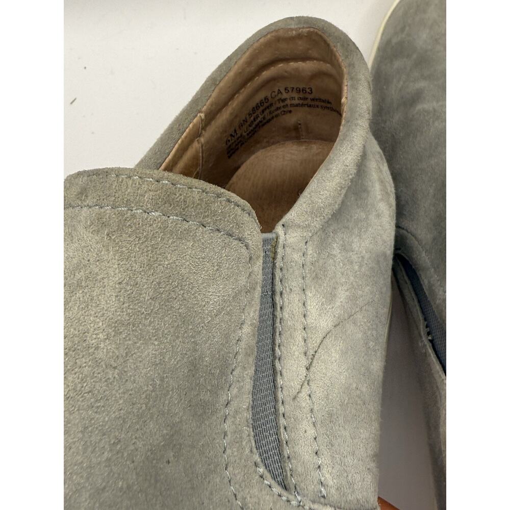 CASLON GRAY SUEDE LEATHER HIDDEN WEDGE LOAFERS WOMEN'S US SIZE 6M HOT #58665 - Picture 7 of 9